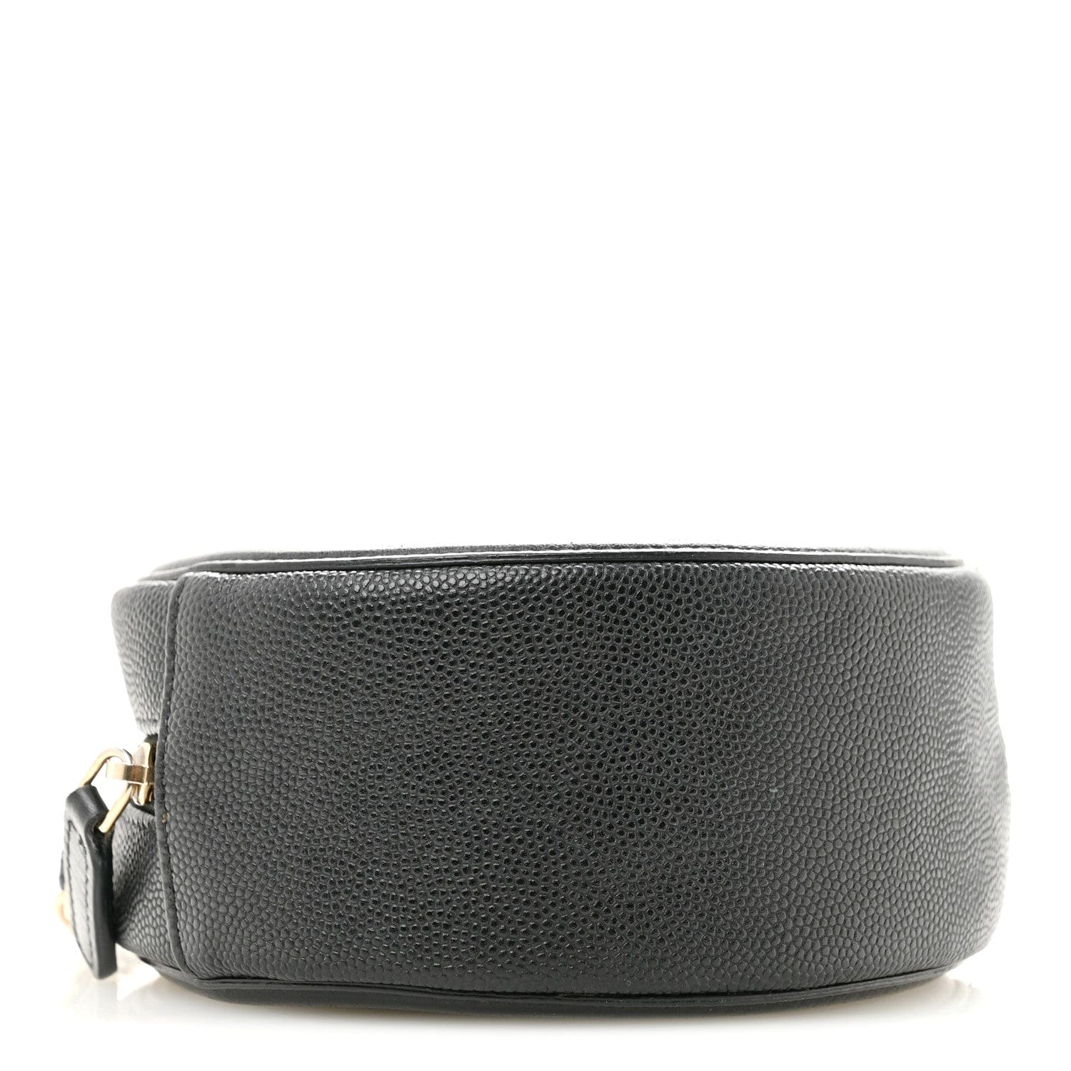 Chanel Caviar Quilted Round Filigree Crossbody Black