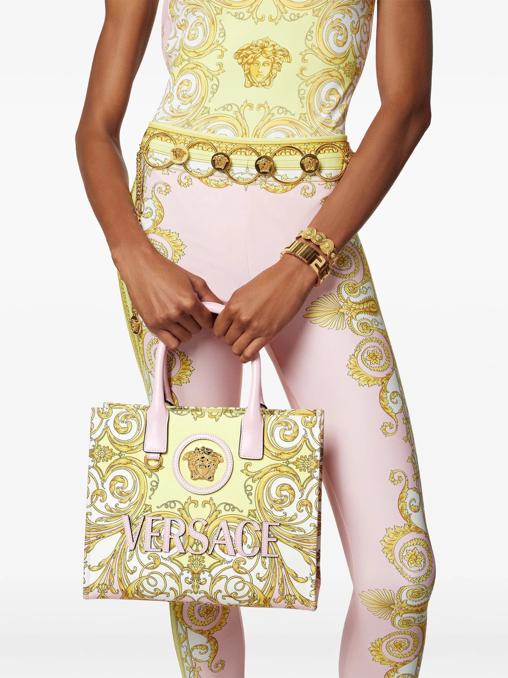 Versace small La Medusa printed tote bag