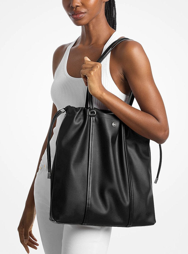 Michael Kors Matilda Large Cinch Tote Bag Black