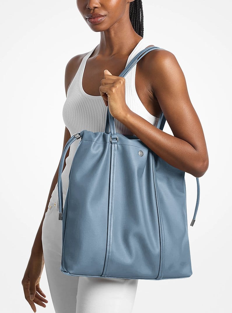 Michael Kors Matilda Large Cinch Tote Bag Denim