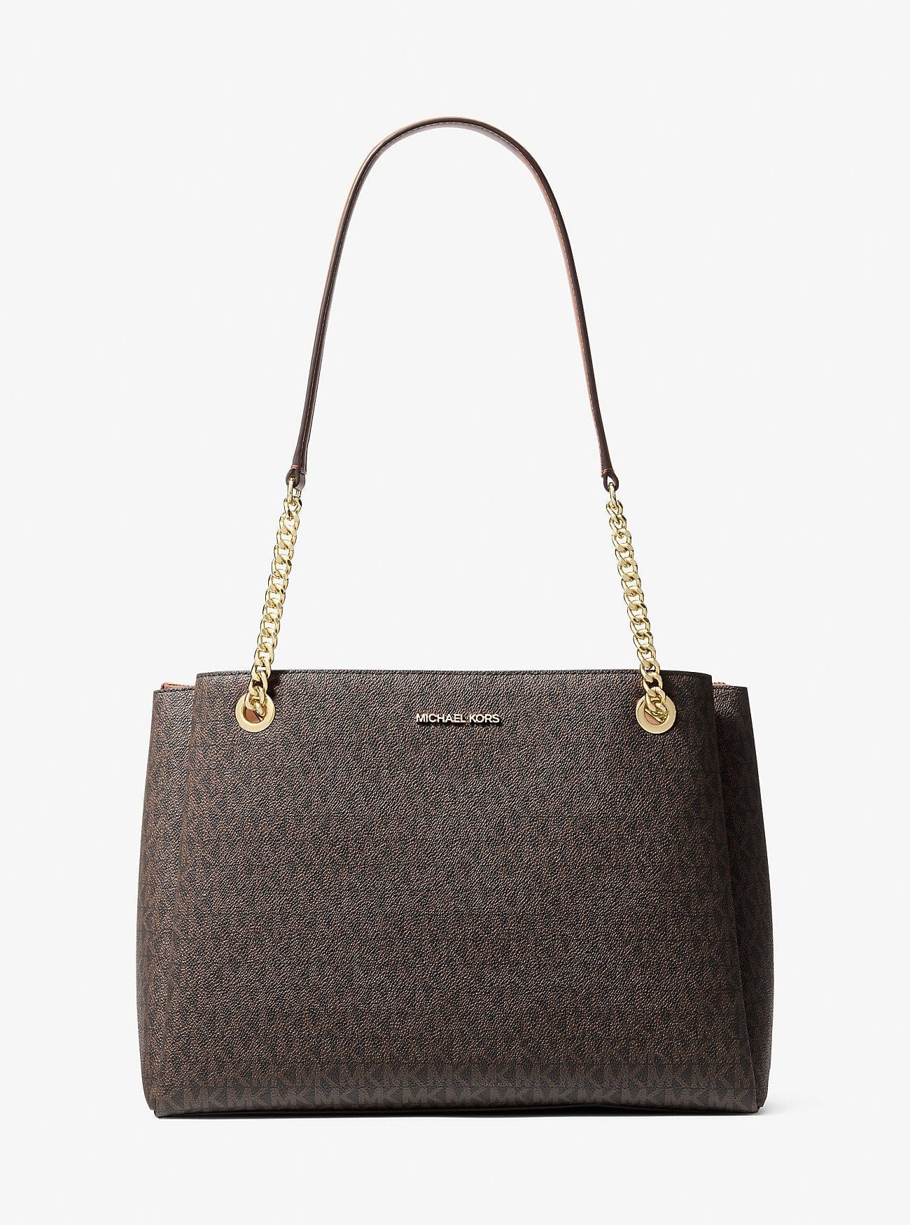 Michael Kors Soho Medium Signature Logo Tote Bag Brown