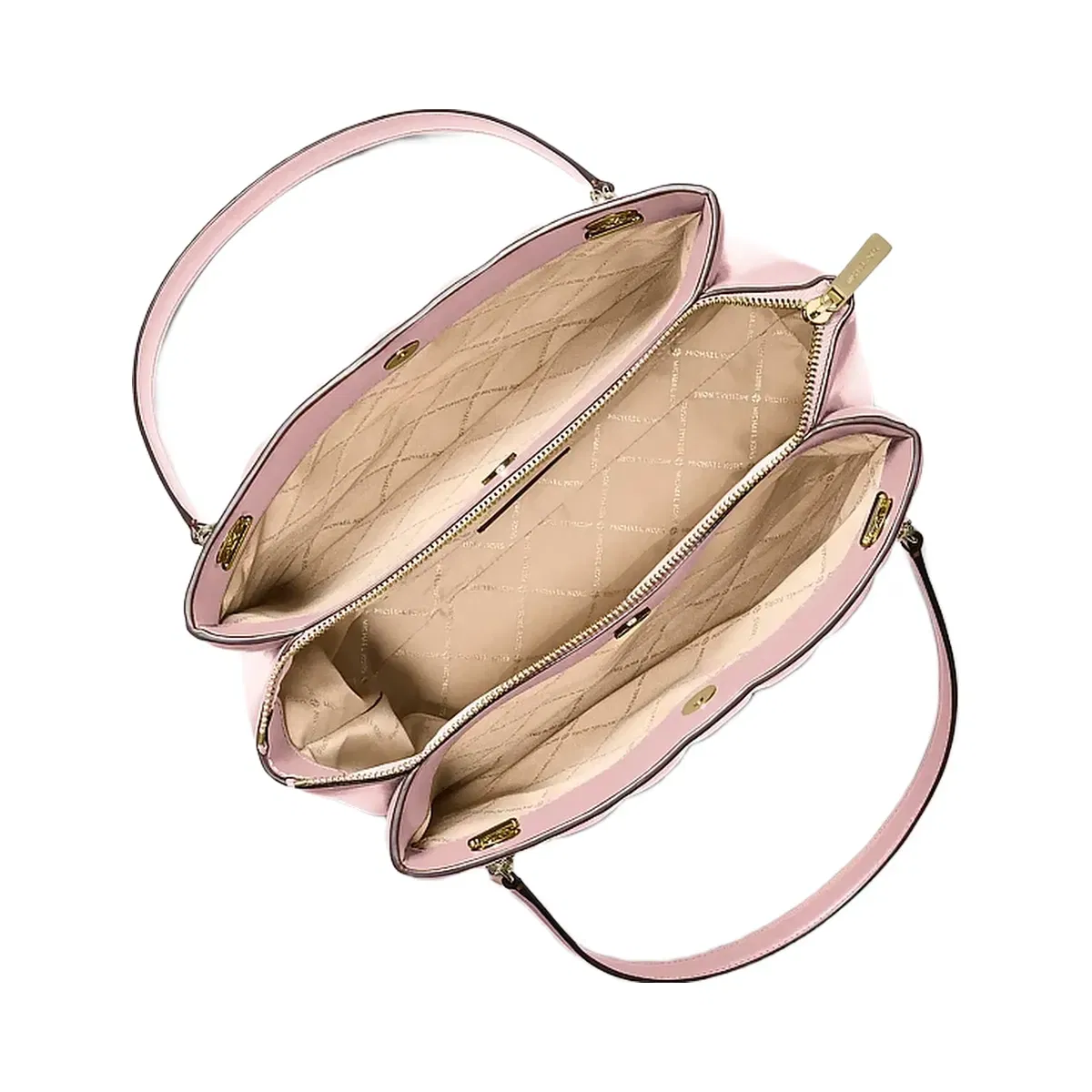 Michael Kors Soho Medium Quilted Tote Bag Powder Blush