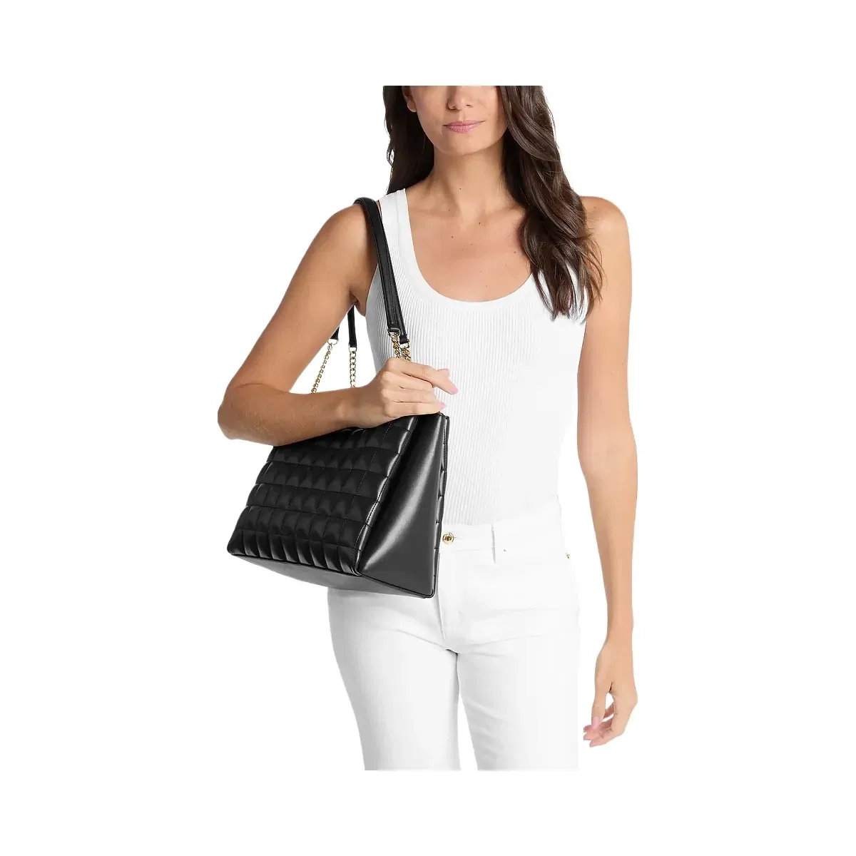 Michael Kors Soho Medium Quilted Tote Bag Black
