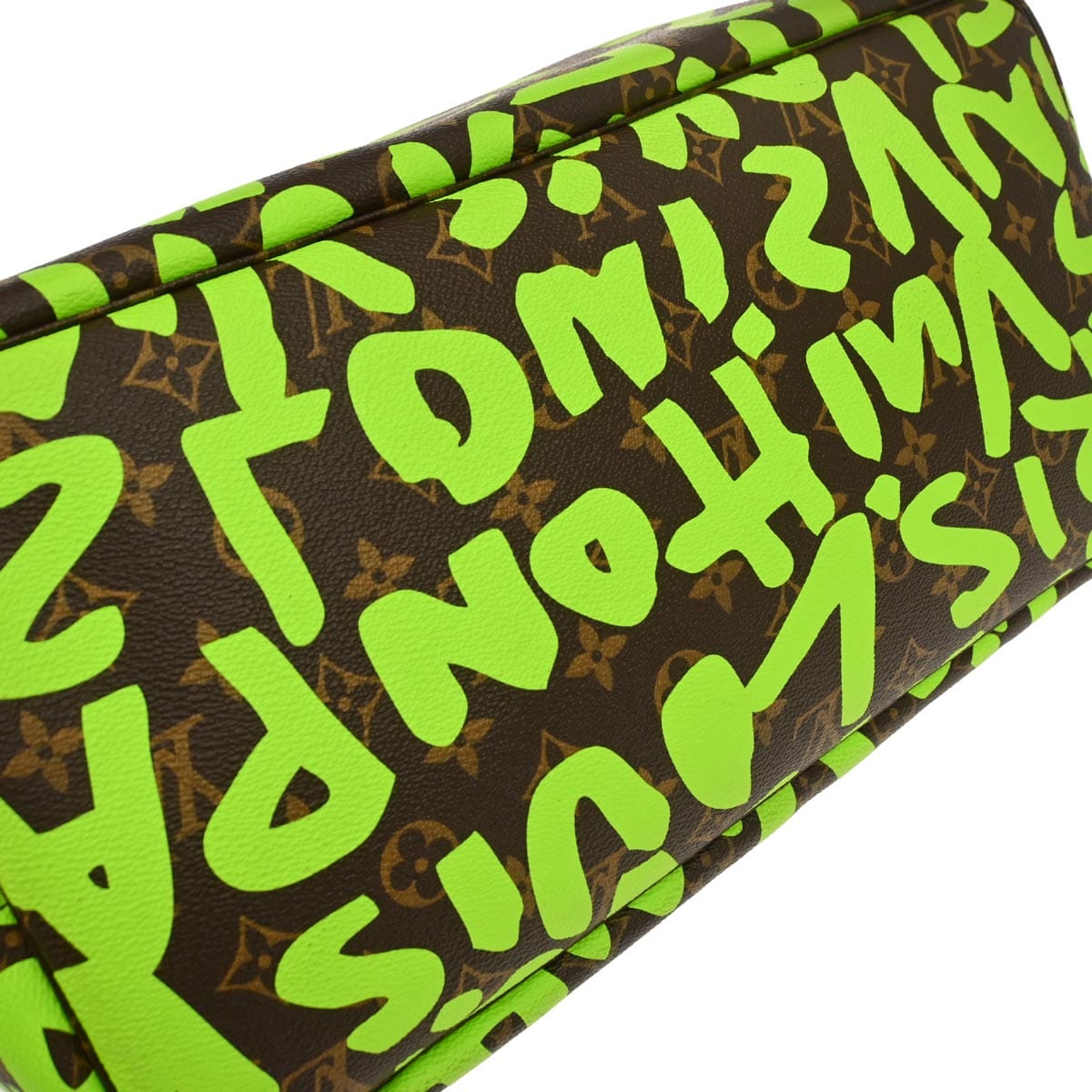 Louis Vuitton 2009 Green Monogram Graffiti Neverfull GM Tote Bag M93703
