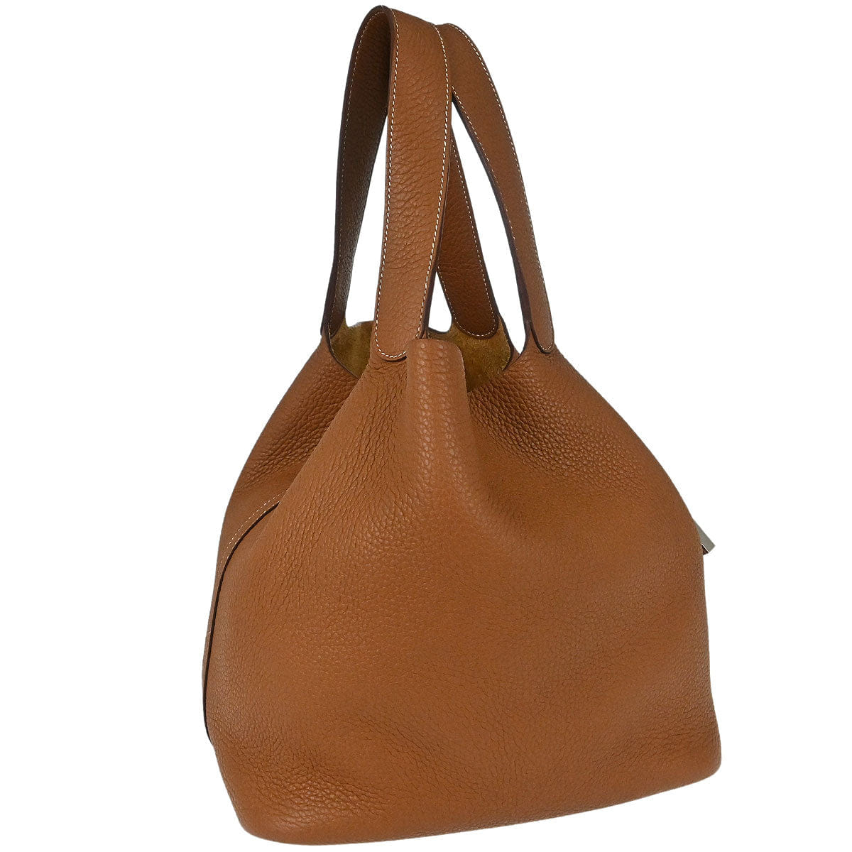 Hermes 2019 Gold Taurillon Clemence Picotin Lock 26 GM Handbag