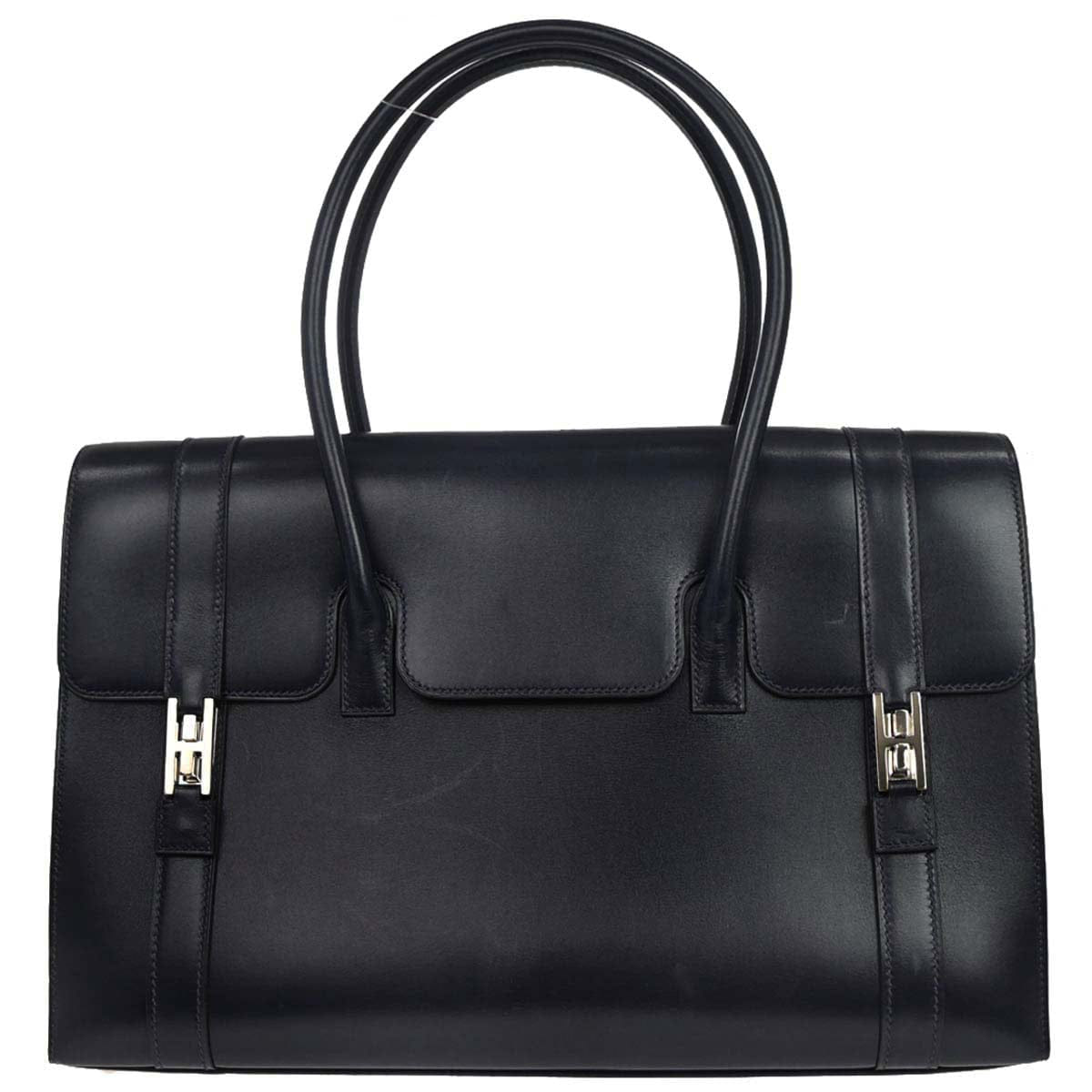 Hermes 2000 Blue Indigo Box Calf Drag 2 37 Handbag