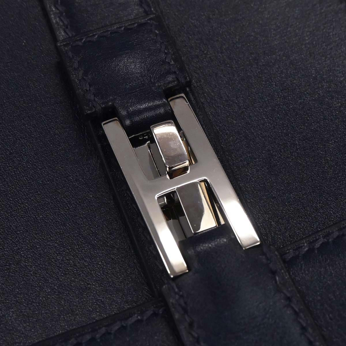 Hermes 2000 Blue Indigo Box Calf Drag 2 37 Handbag