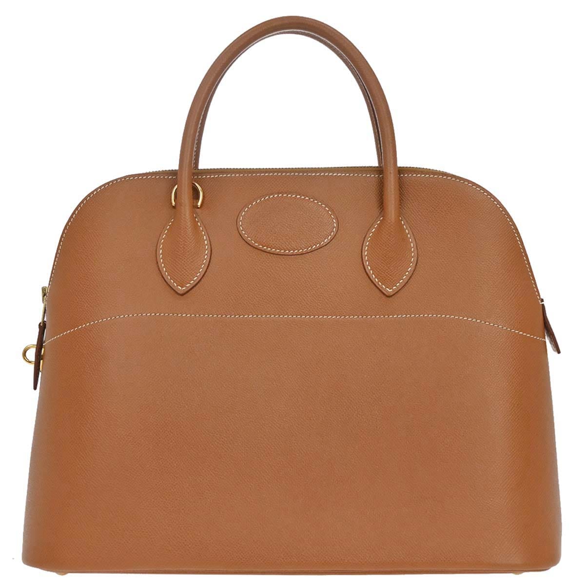 Hermes Gold Courchevel Bolide 35 Handbag
