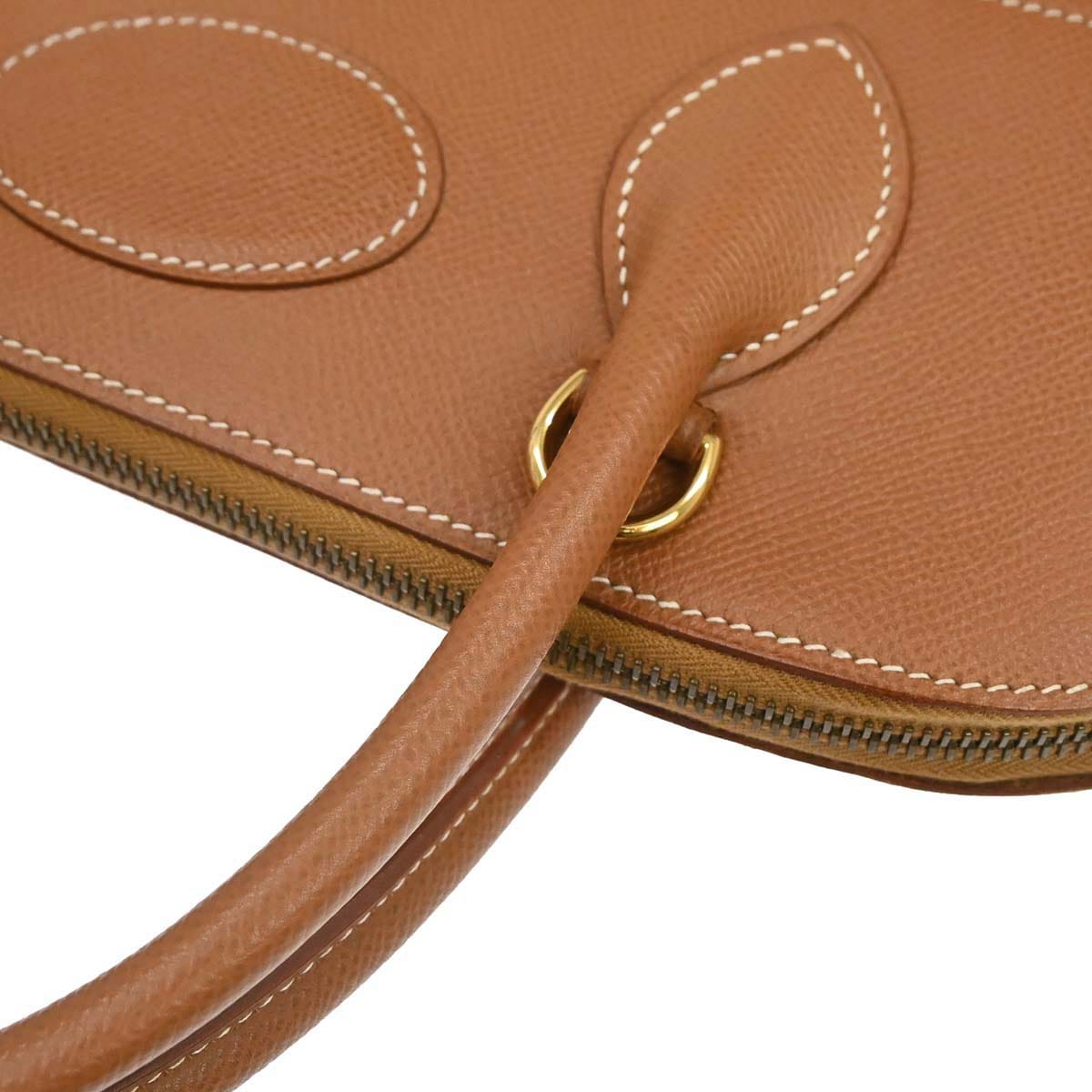 Hermes Gold Courchevel Bolide 35 Handbag