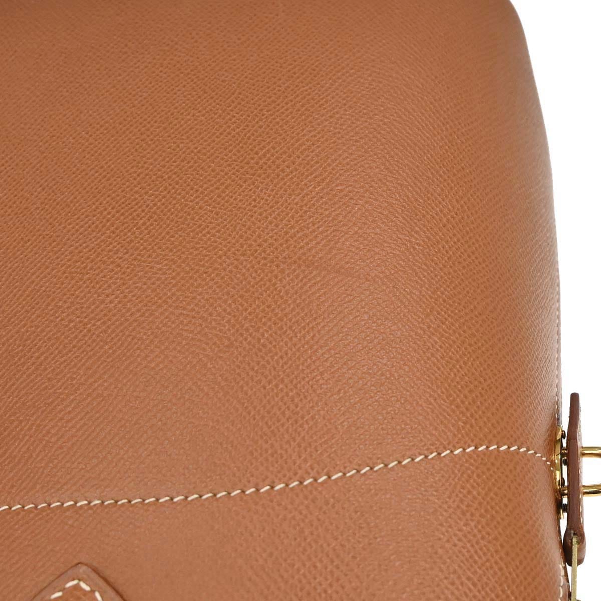 Hermes Gold Courchevel Bolide 35 Handbag