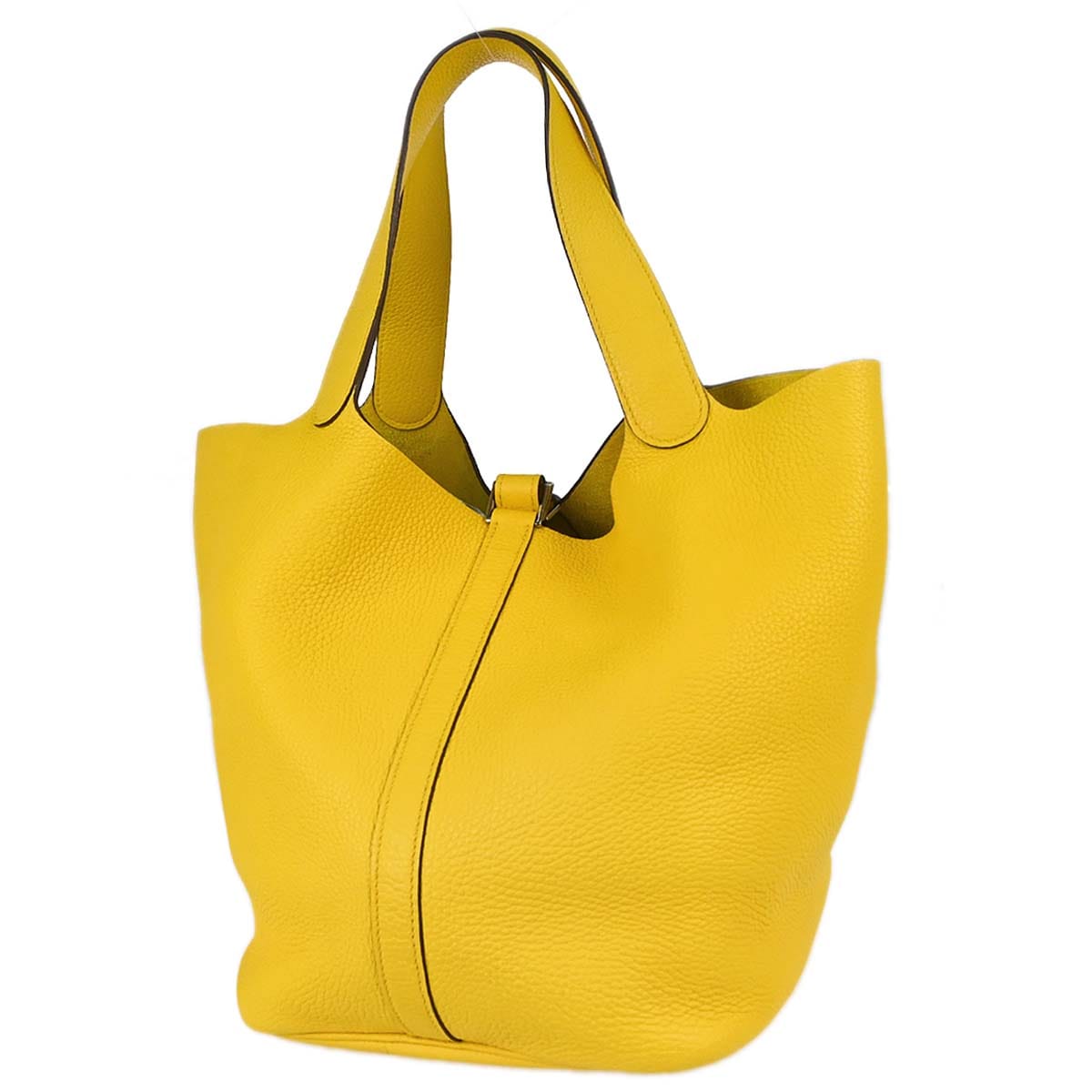 Hermes Jaune de Naples Taurillon Picotin Lock 26 GM Handbag