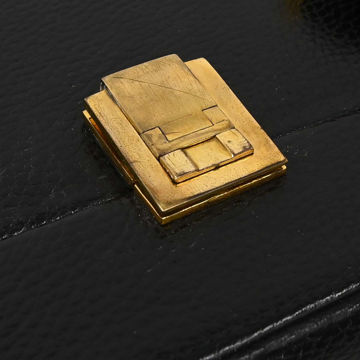 Hermes Black Ardennes Trunk Handbag