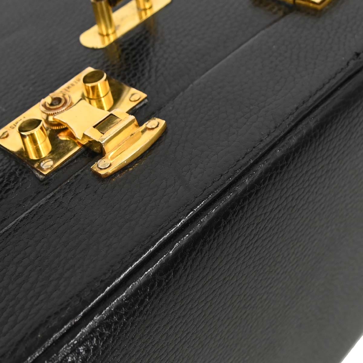 Hermes Black Ardennes Trunk Handbag