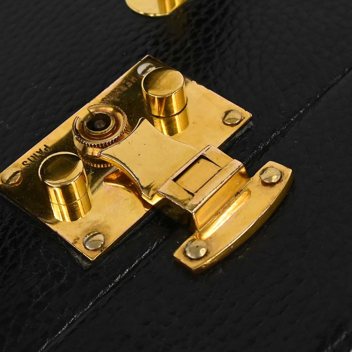 Hermes Black Ardennes Trunk Handbag