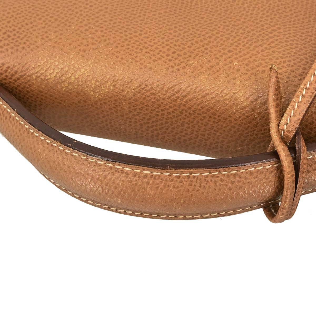 Hermes Gold Courchevel Sac a Depeches 41 Business Bag Handbag