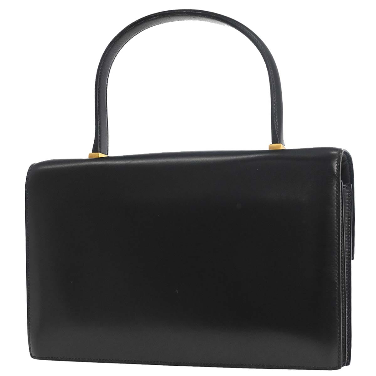 Hermes Black Box Calf Piano Handbag