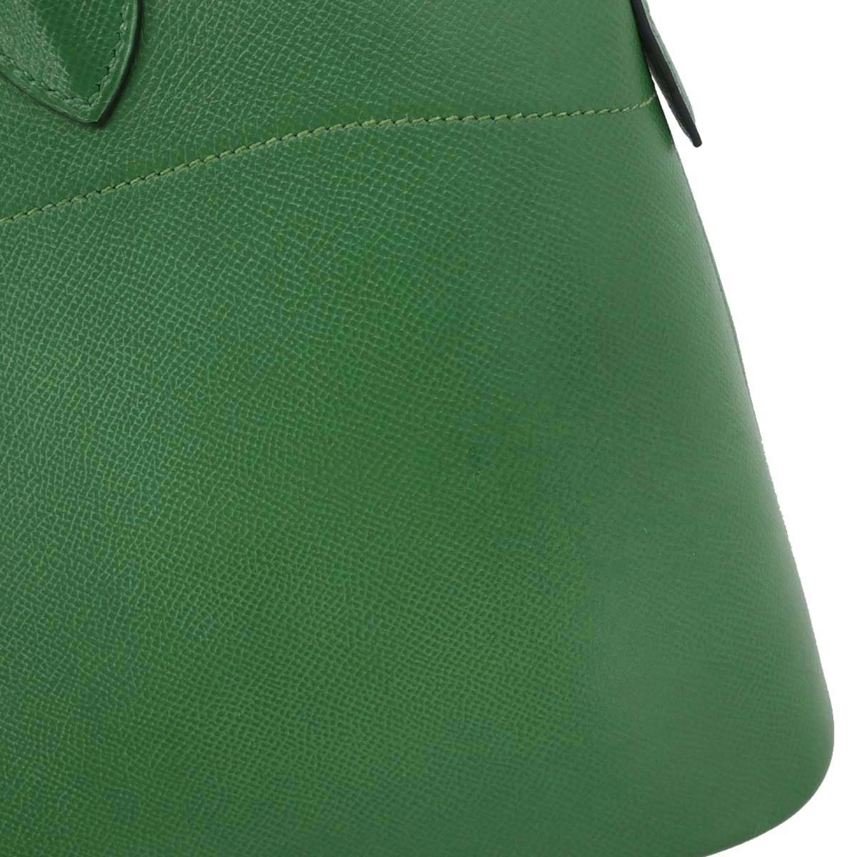 Hermes Green Courchevel Bolide 35 2way Shoulder Handbag