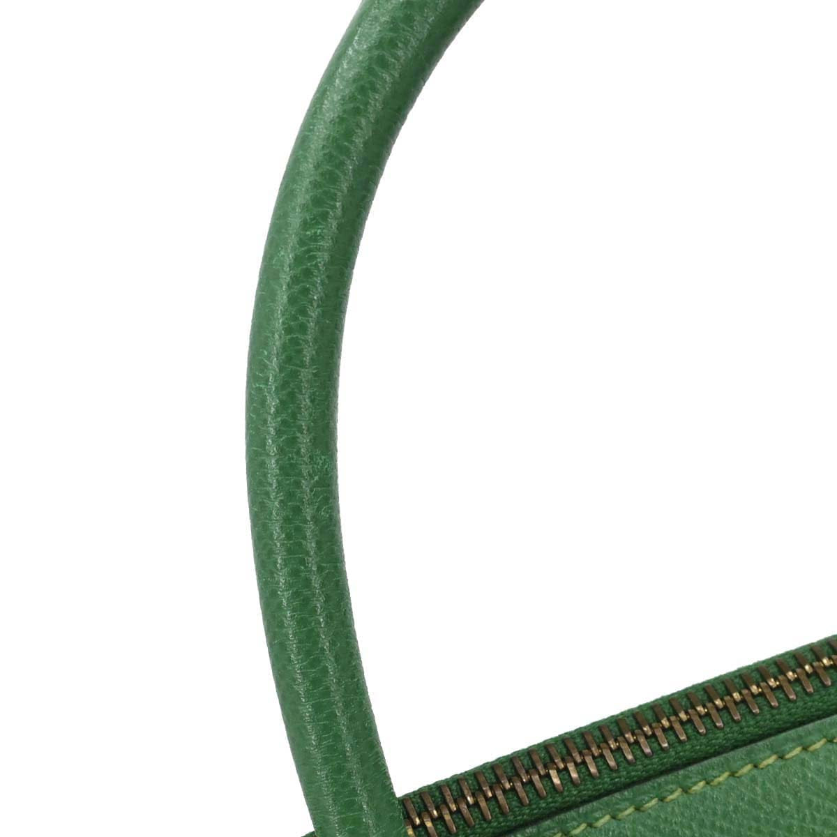 Hermes Green Courchevel Bolide 35 2way Shoulder Handbag