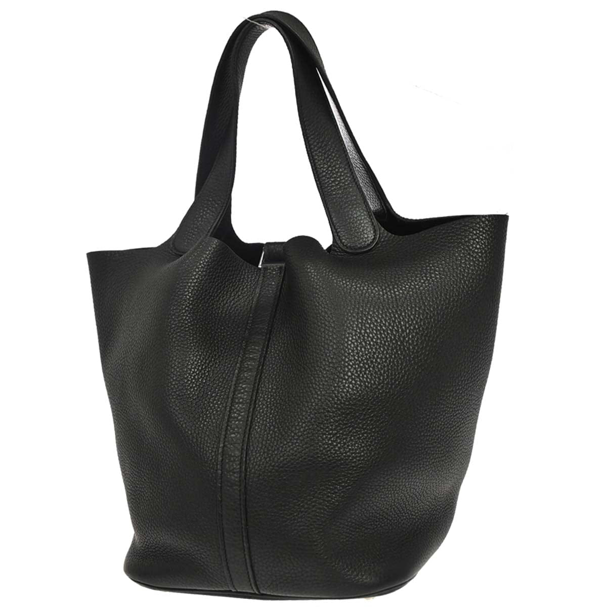 Hermes Black Taurillon Clemence Picotin Lock 26 GM Handbag