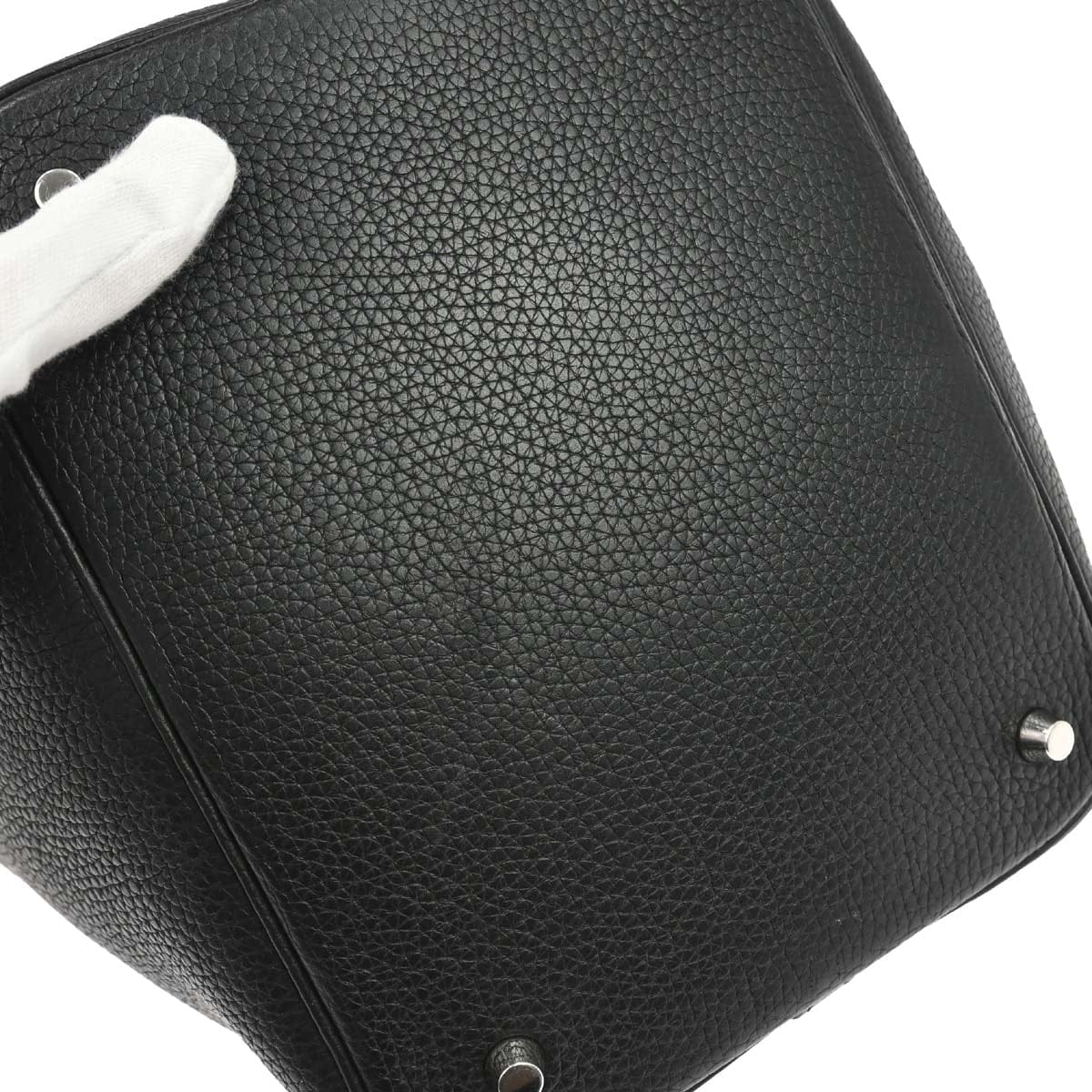 Hermes Black Togo Picotin Lock 22 mm Handbag