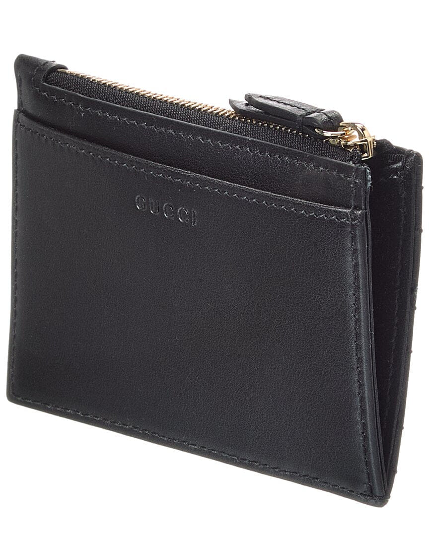 Gucci Gg Marmont Zip Leather Key Pouch
