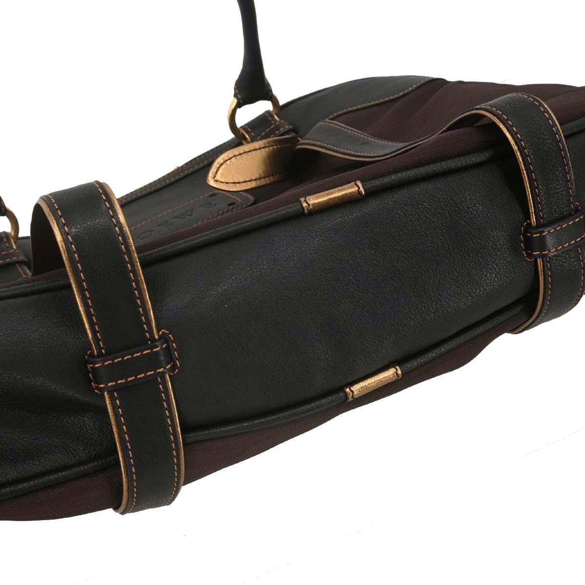Loewe * Brown Nylon Anagram Handbag