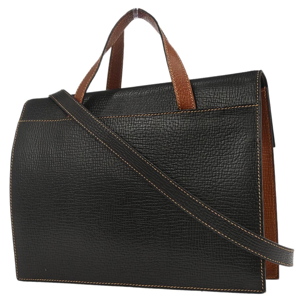 Loewe Black Leather 2way Shoulder Handbag