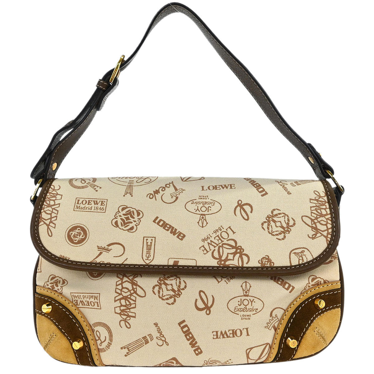 Loewe * Ivory Canvas Handbag