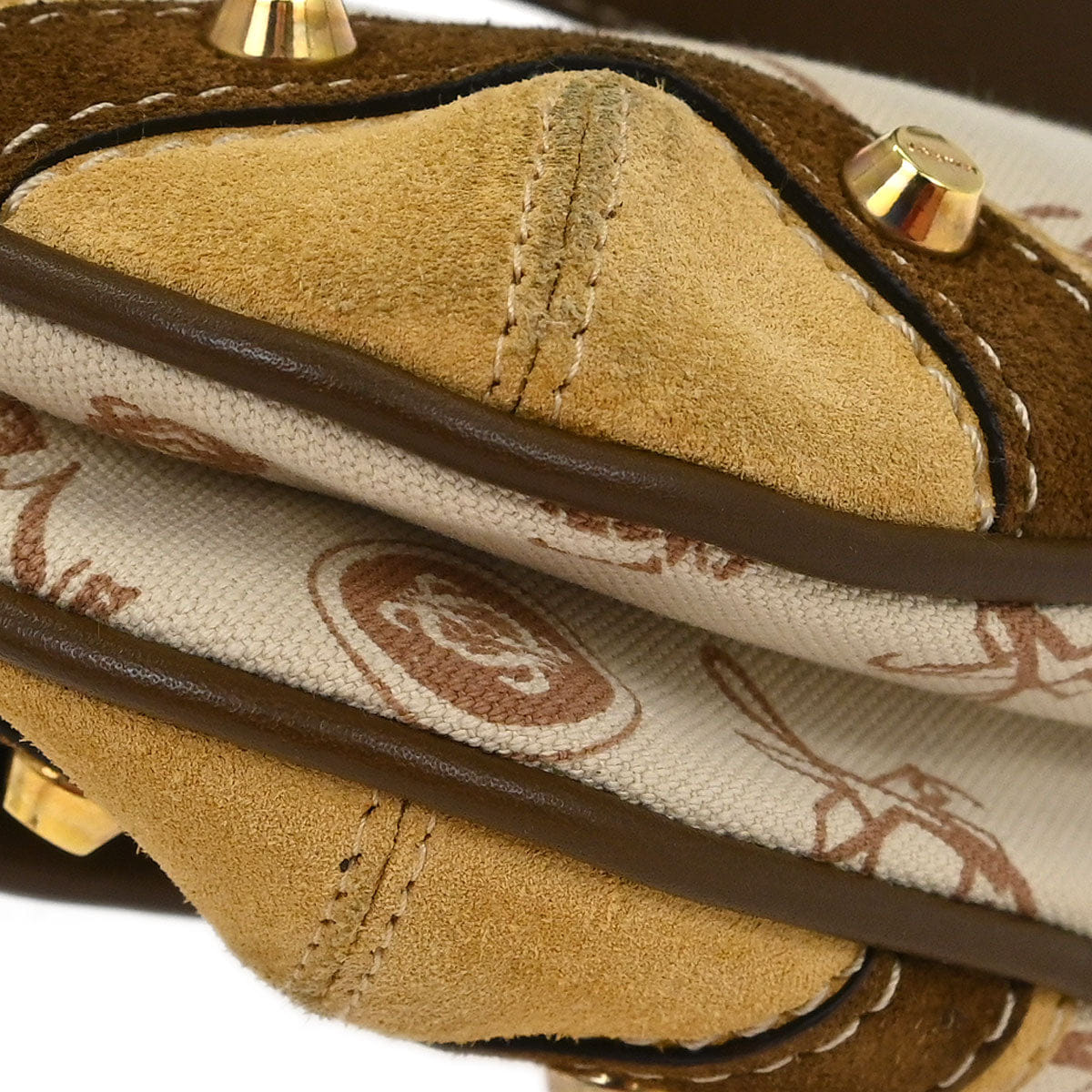 Loewe * Ivory Canvas Handbag
