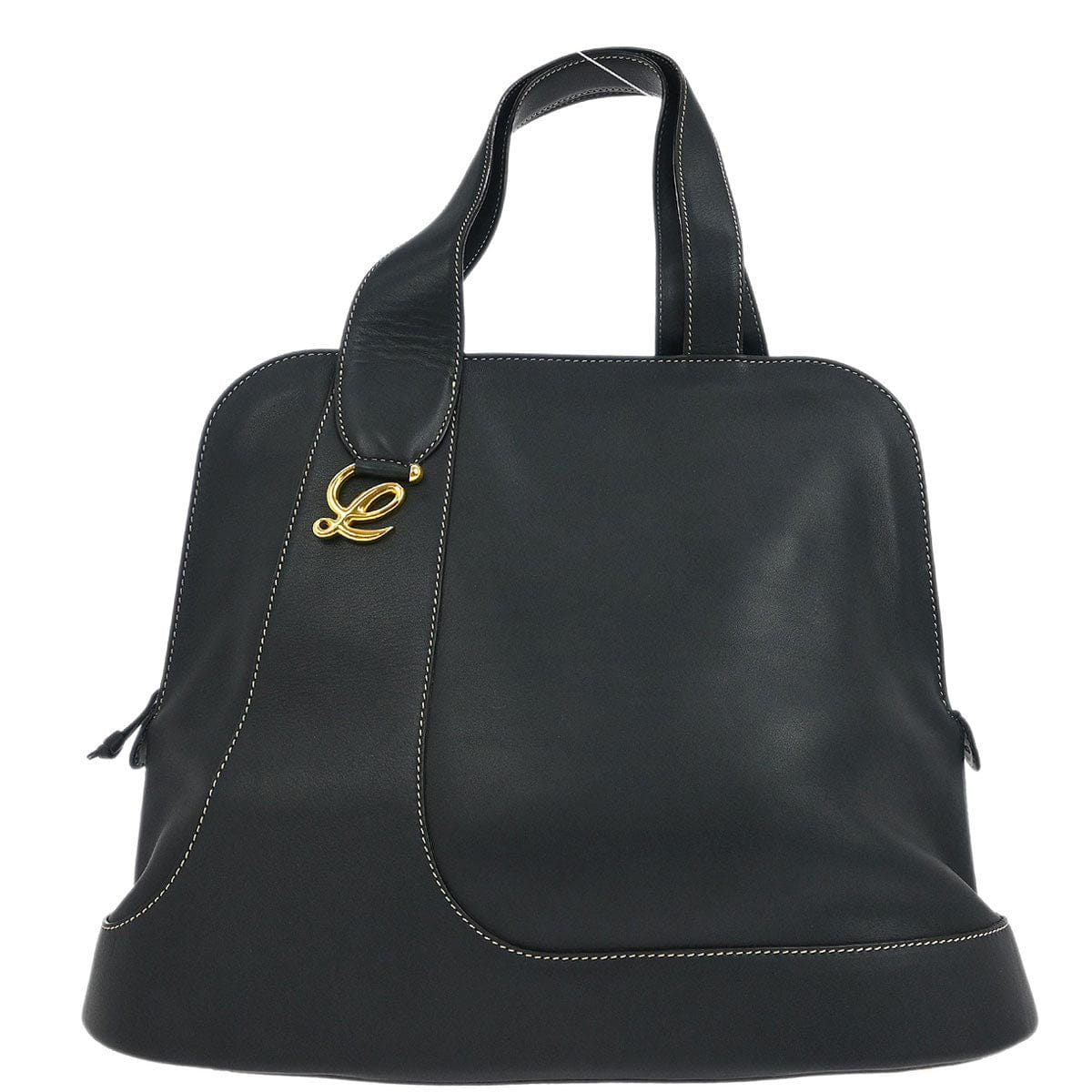 Loewe Navy Leather Handbag