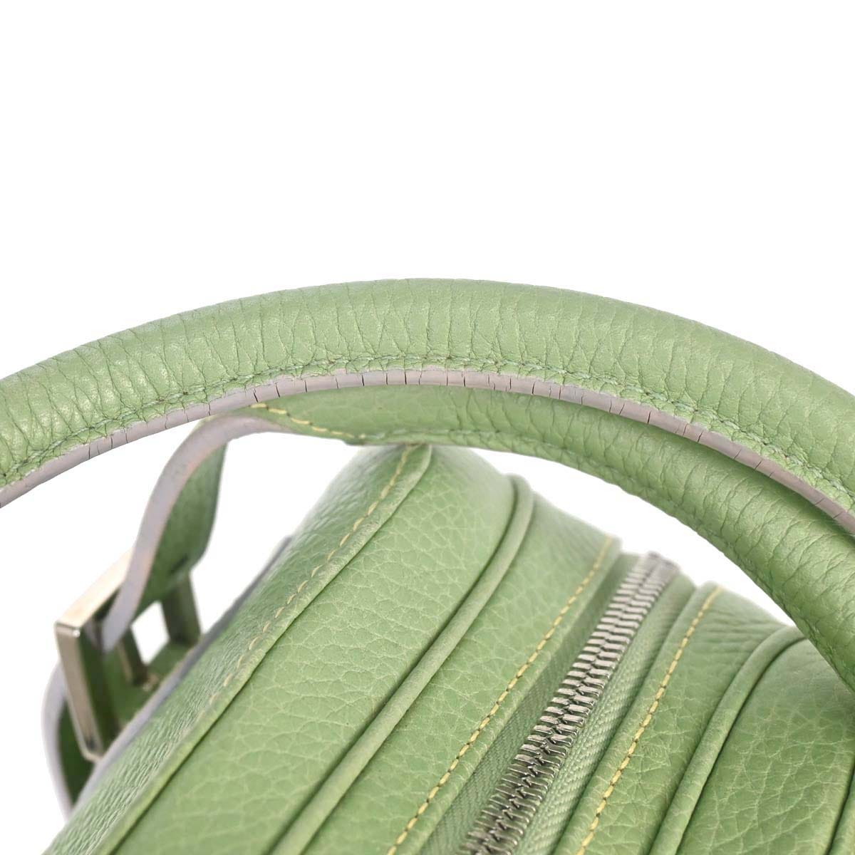 Loewe Green Leather Senda Handbag