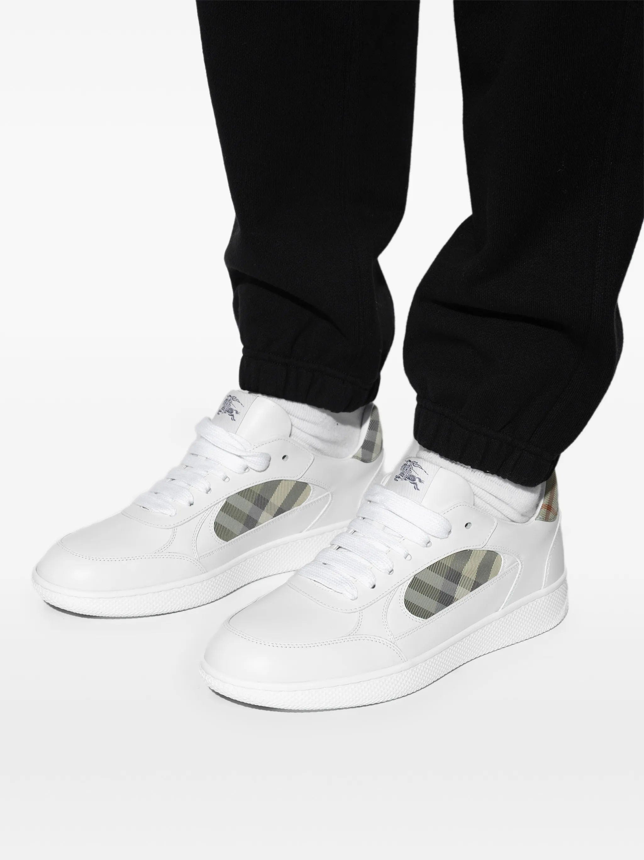 Burberry Terrace check panelled sneakers