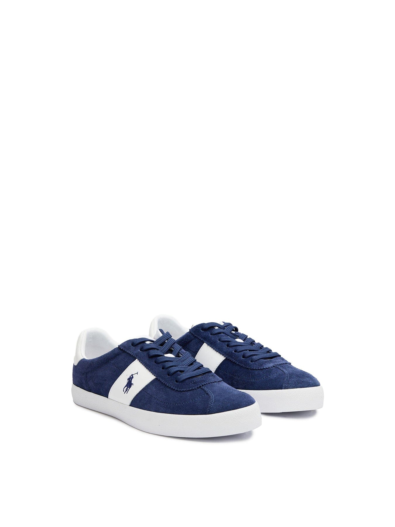 Polo Ralph Lauren Court Vulc Suede Trainers Blue