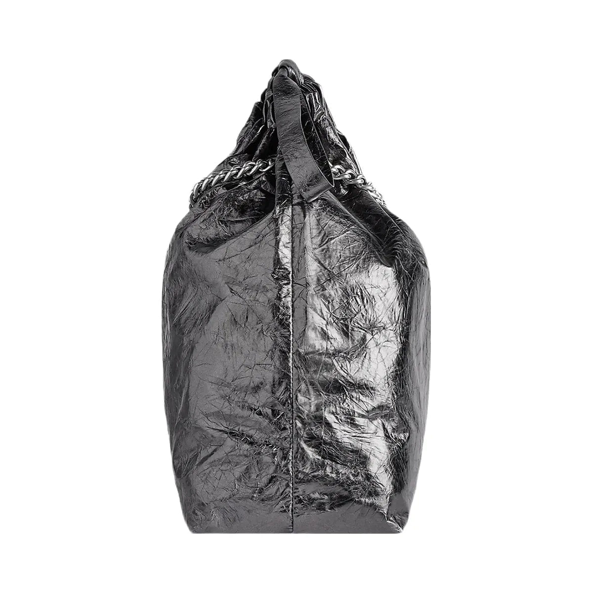 Balenciaga Crush Medium Metallized Tote Bag