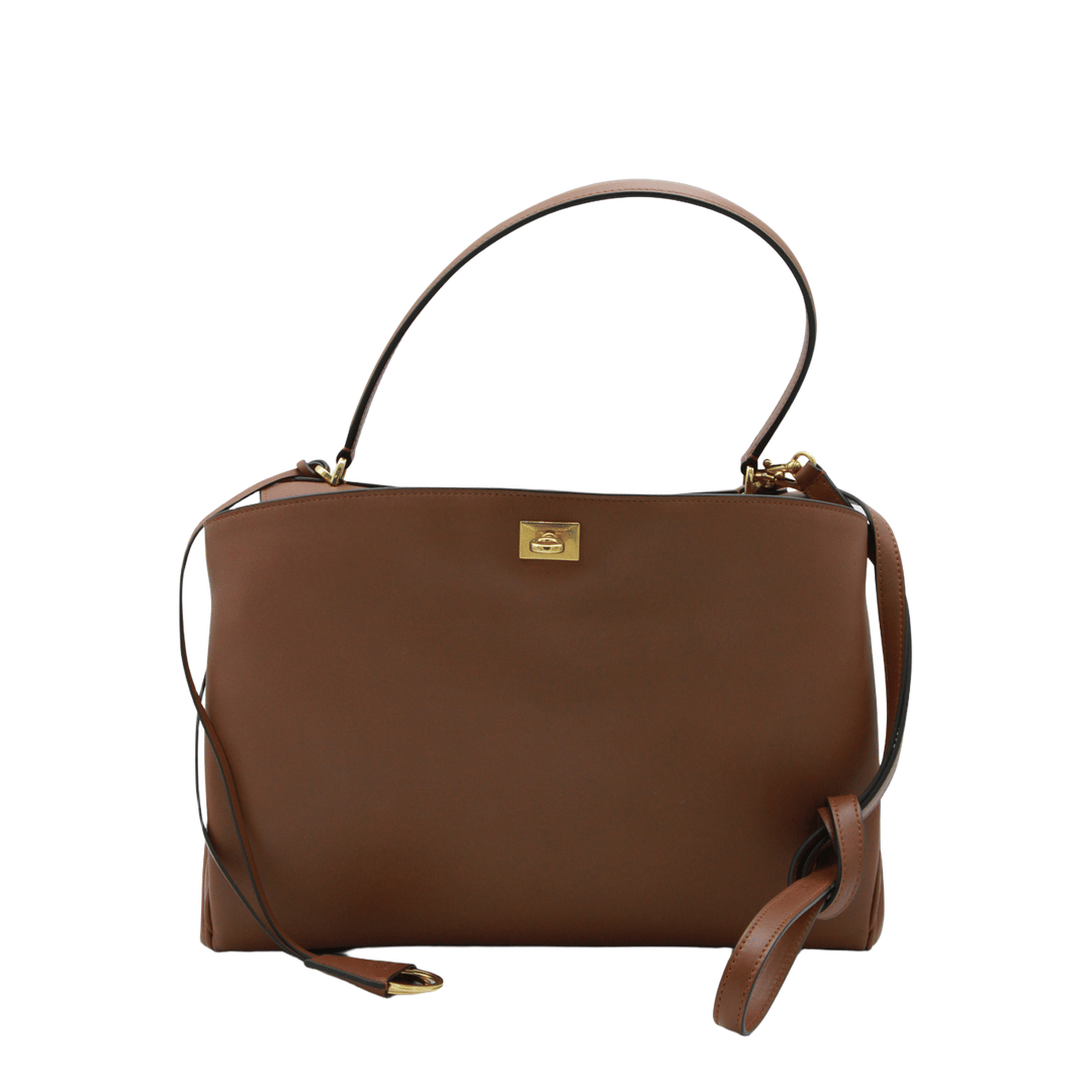 Balenciaga Rodeo Medium Calfskin Handbag - New Tan