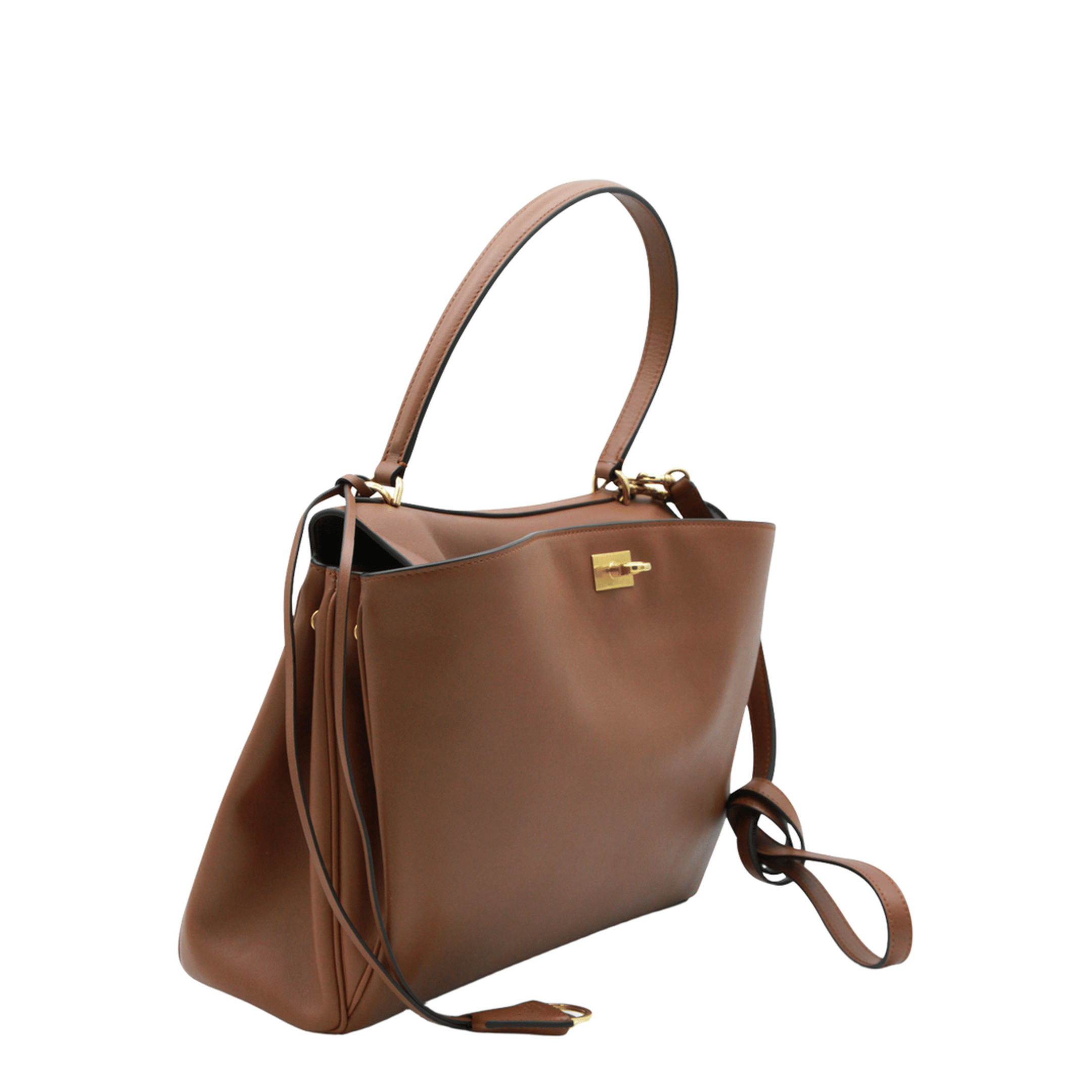 Balenciaga Rodeo Medium Calfskin Handbag - New Tan