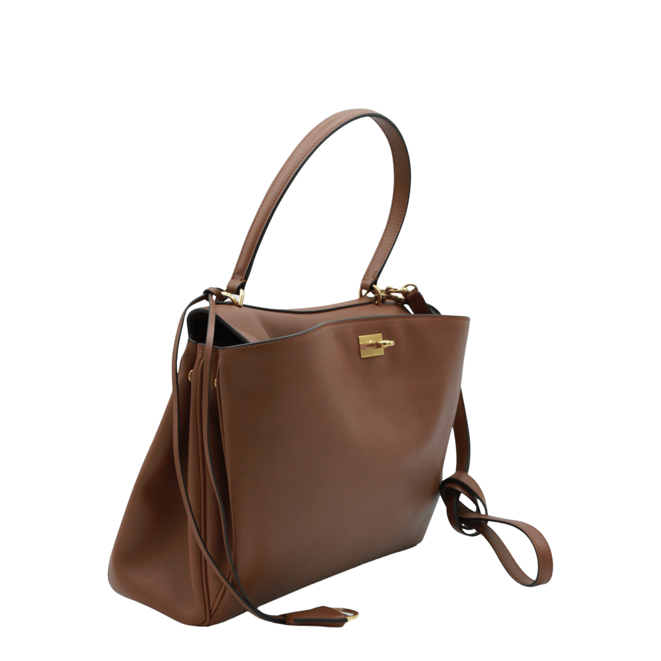 Balenciaga Rodeo Medium Calfskin Handbag - New Tan