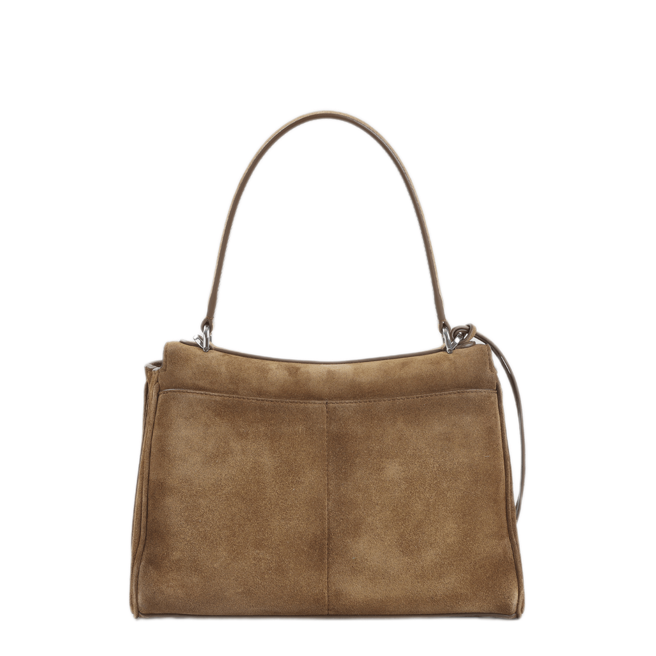 Balenciaga Rodeo Small Waxed Suede Calfskin Handbag - Camel