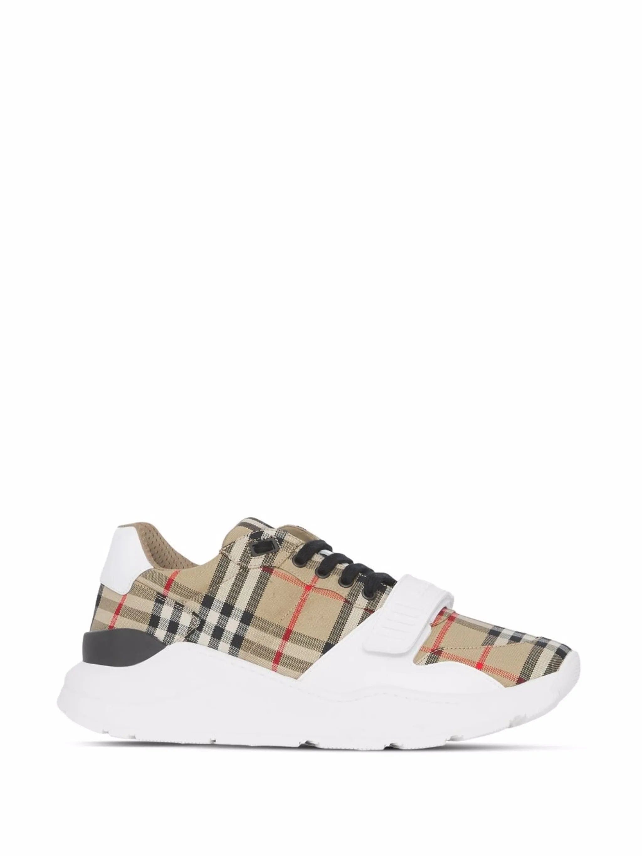 Burberry Check and leather sneakers