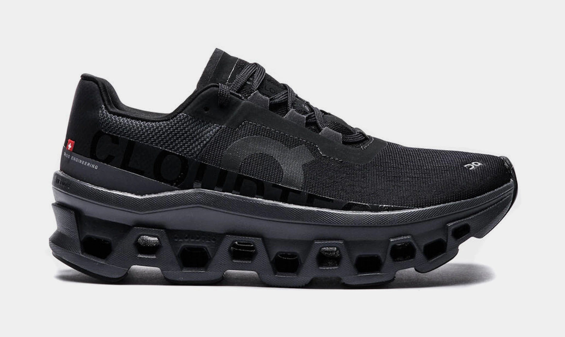 On Running Cloudmonster Womens Running Shoes (Black/Magnet)