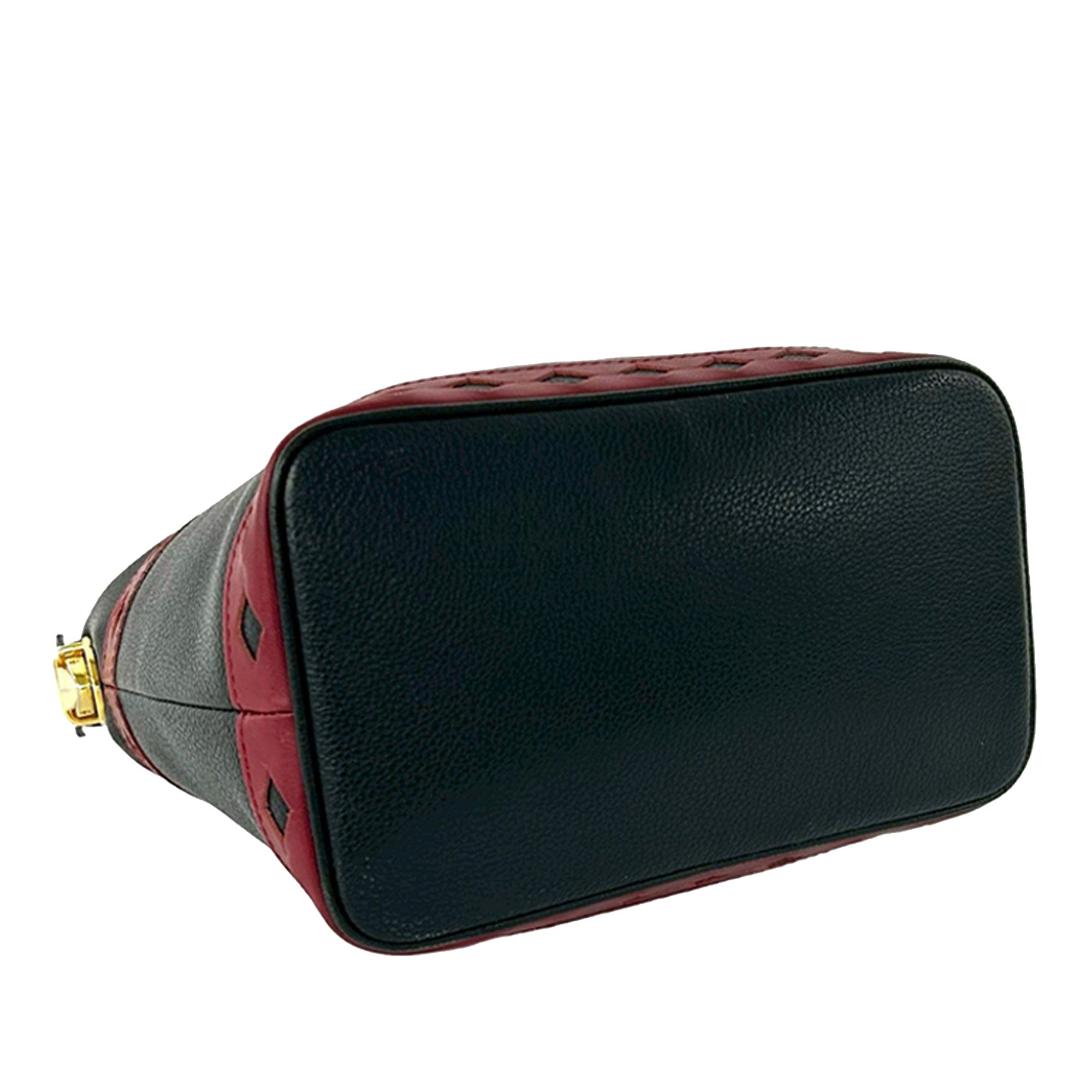 Saint Laurent Leather Diamond Cut Handbag
