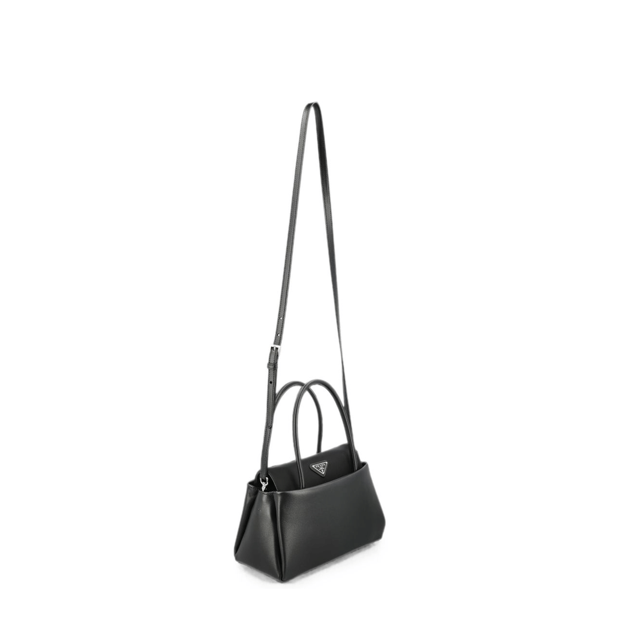 Prada Calf Leather Handbag - Black