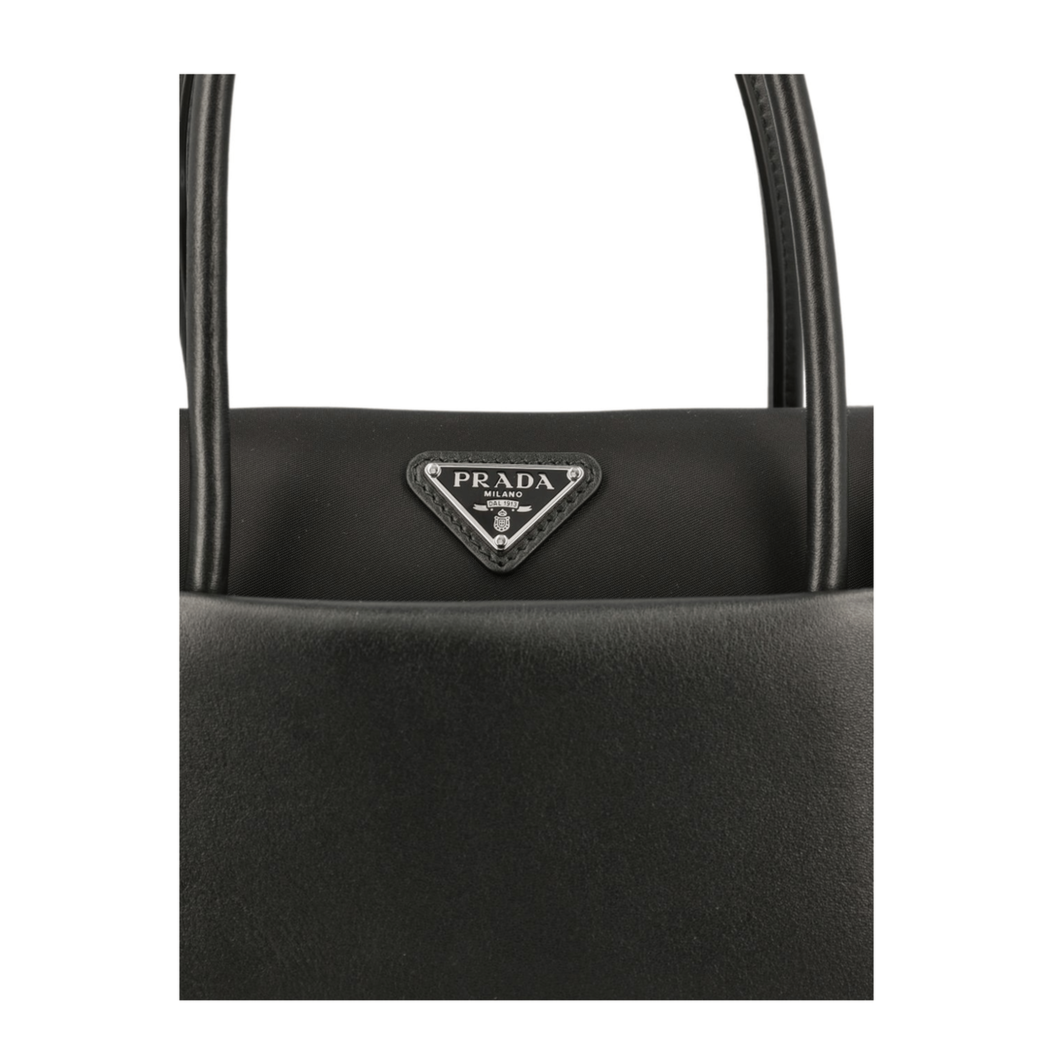 Prada Calf Leather Handbag - Black
