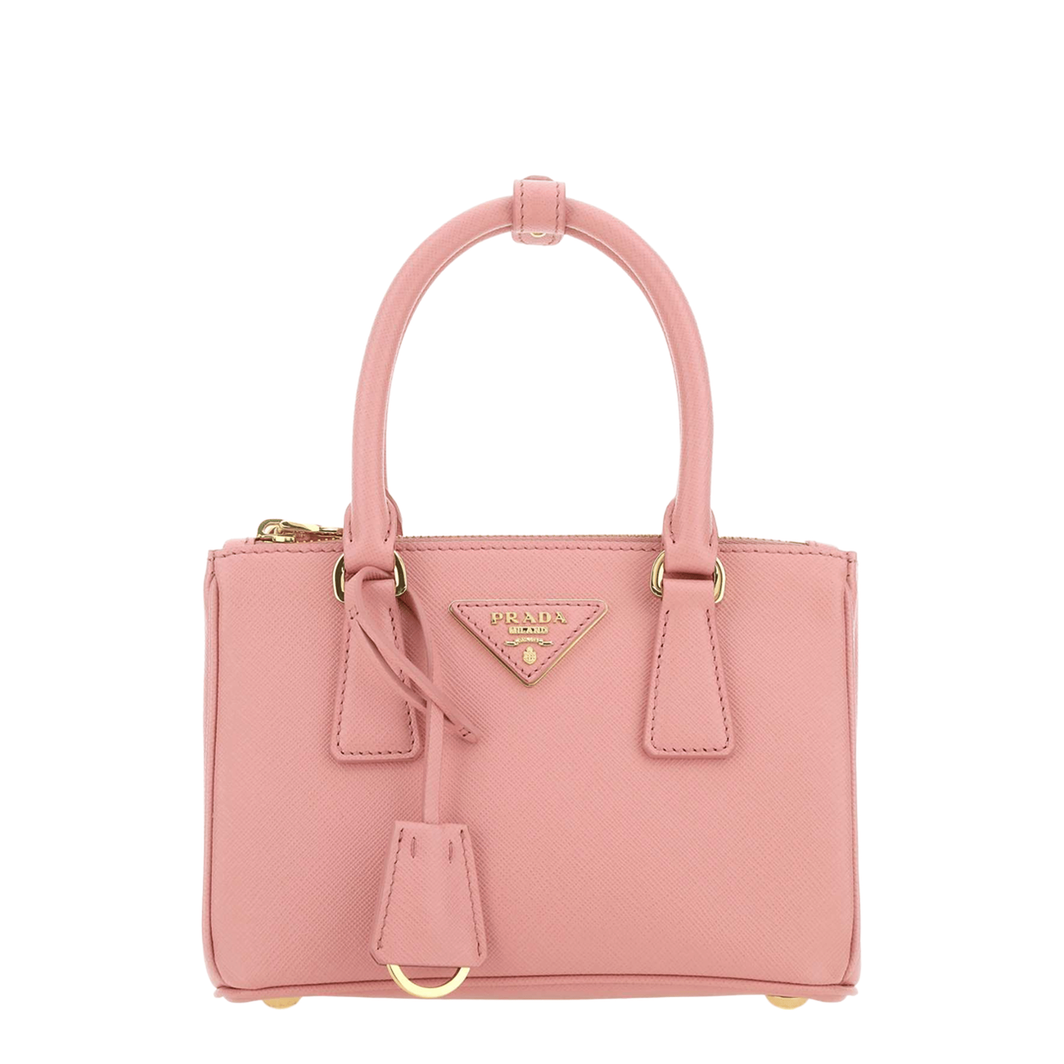 Prada Galleria Mini Saffiano Leather Handbag - Petal Pink