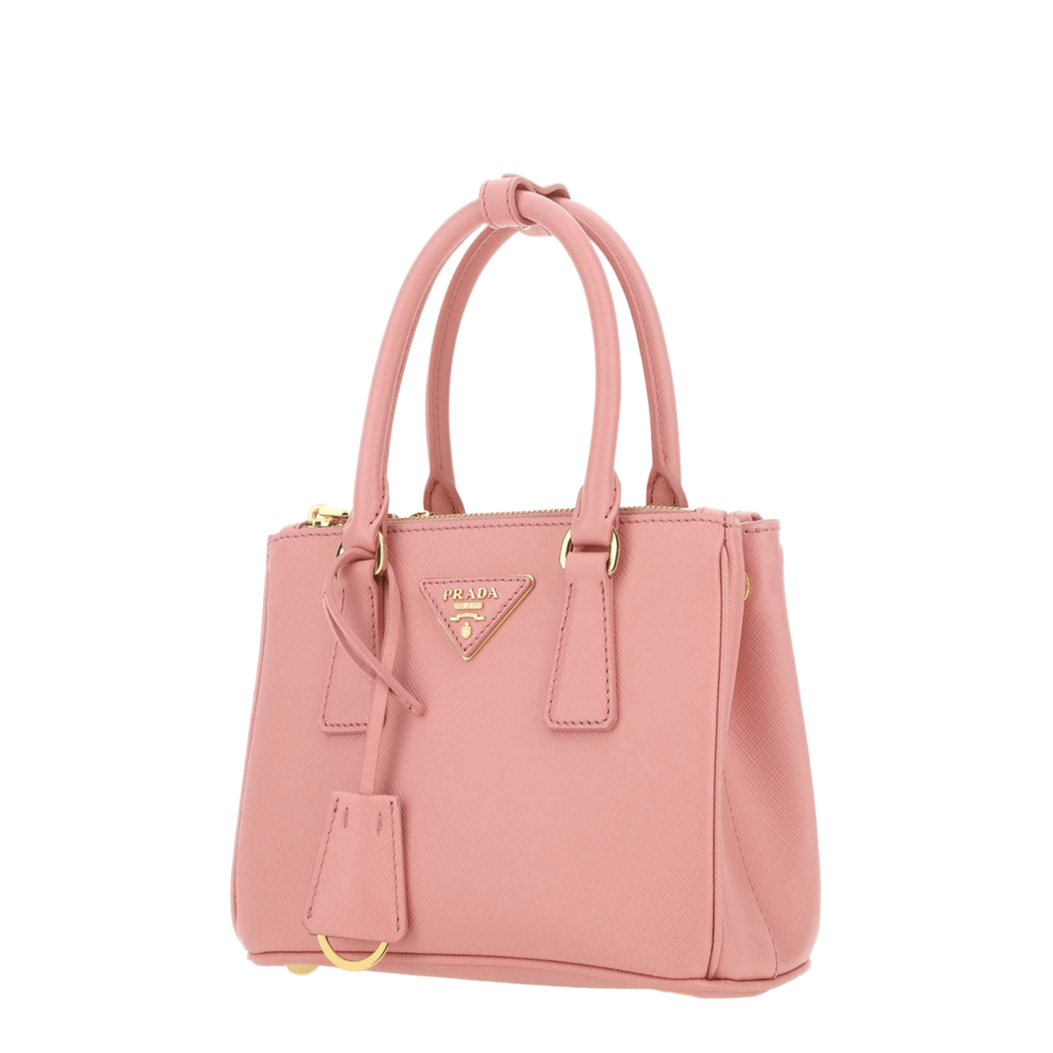 Prada Galleria Mini Saffiano Leather Handbag - Petal Pink