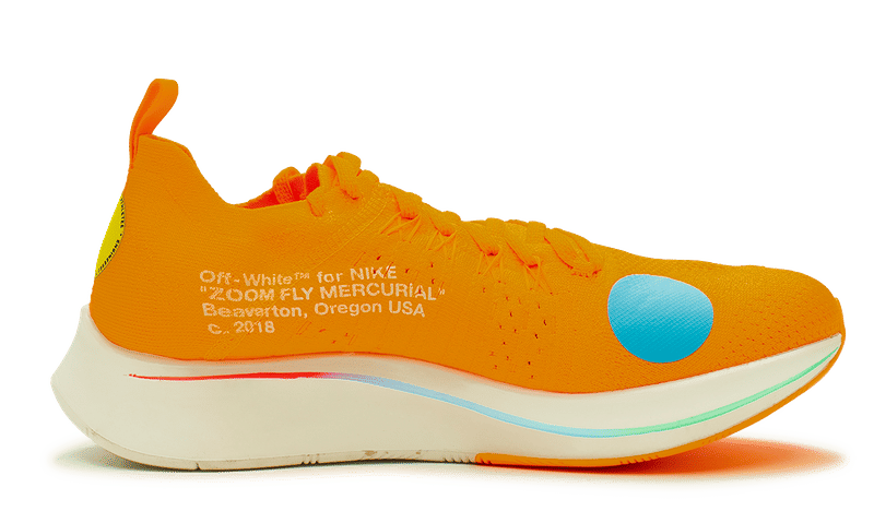 Nike Zoom Fly Mercurial x OFF - WHITE Total Orange 2018 (AO2115 - 800) Men Size 8 - 11