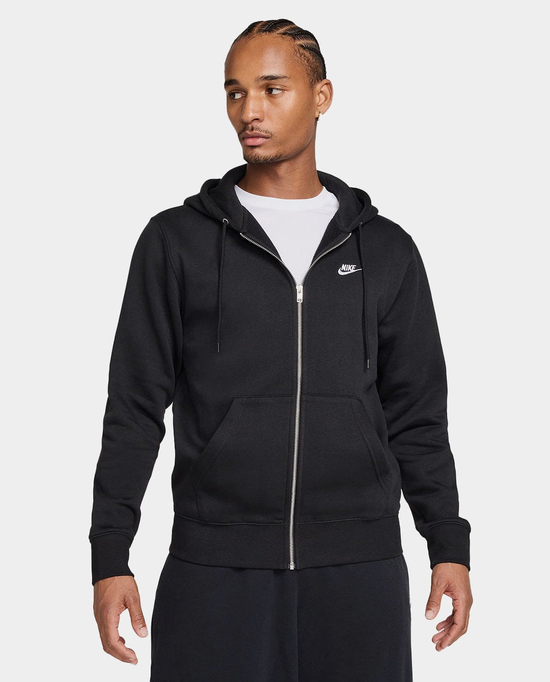 Nike - Club Full - Zip Fleece Hoodie - Black