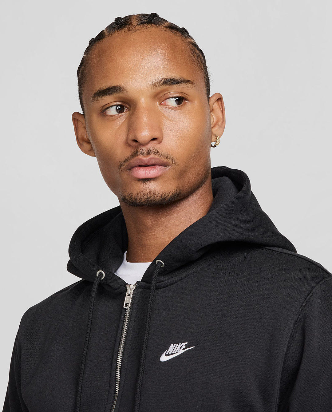 Nike - Club Full - Zip Fleece Hoodie - Black