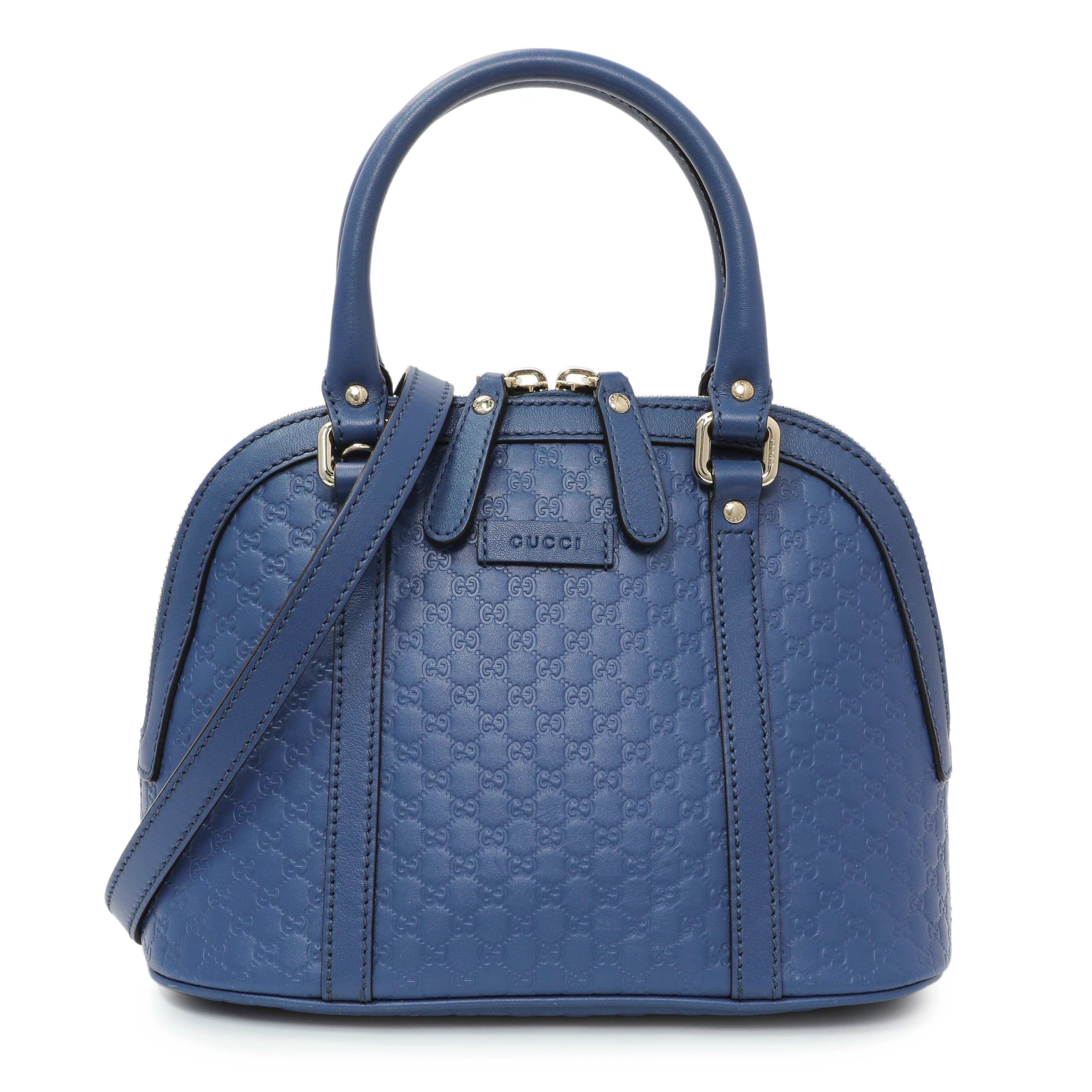 Gucci Blue Microguccissima Mini Dome Bag