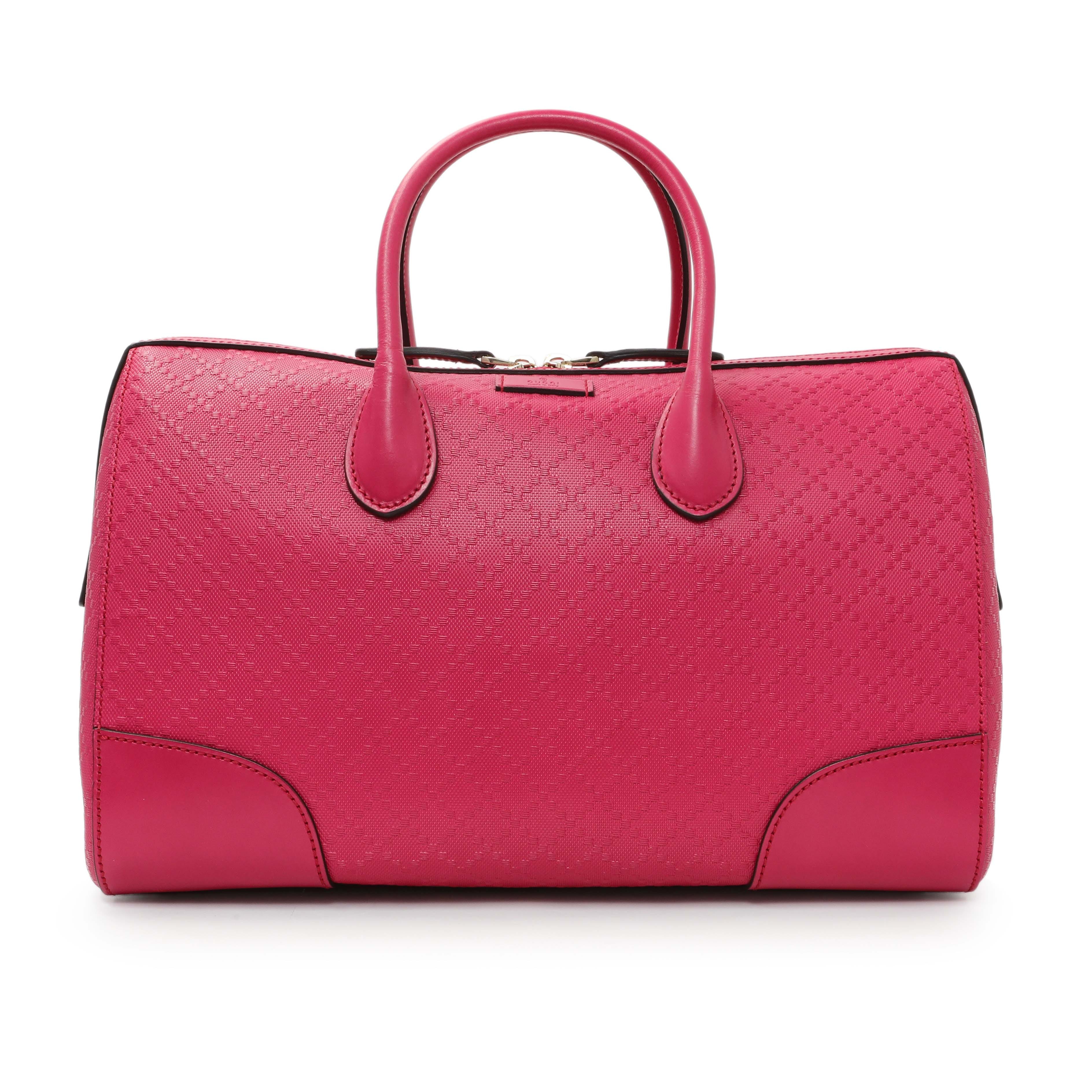 Gucci Pink Diamante Boston Bag